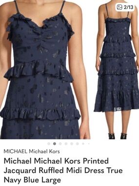 Michael kors Navy blue midi Dress